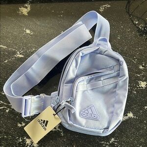 Adidas Light Blue Mini Sling Crossbody Bag.